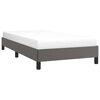 vidaXL Estructura de cama sin colchón cuero sintético gris 100x200 cm