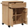 vidaXL Carrito de cocina OTTA madera maciza de pino 59x45x80 cm
