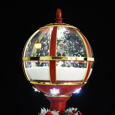vidaXL Farola de Navidad con Papá Noel LED 175 cm