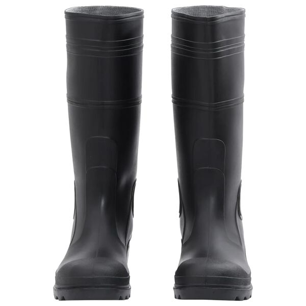 vidaXL Botas de agua negro número 42 PVC