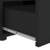vidaXL Mueble de TV VISNES negro 100x40x38 cm madera de ingenier&iacute;a