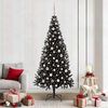 vidaXL &Aacute;rbol de Navidad con 300 LED con soporte Negro 210 cm PVC