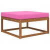 vidaXL Coj&iacute;n para sof&aacute; de exterior Rosa 80 x 80 x 8 cm Poli&eacute;ster