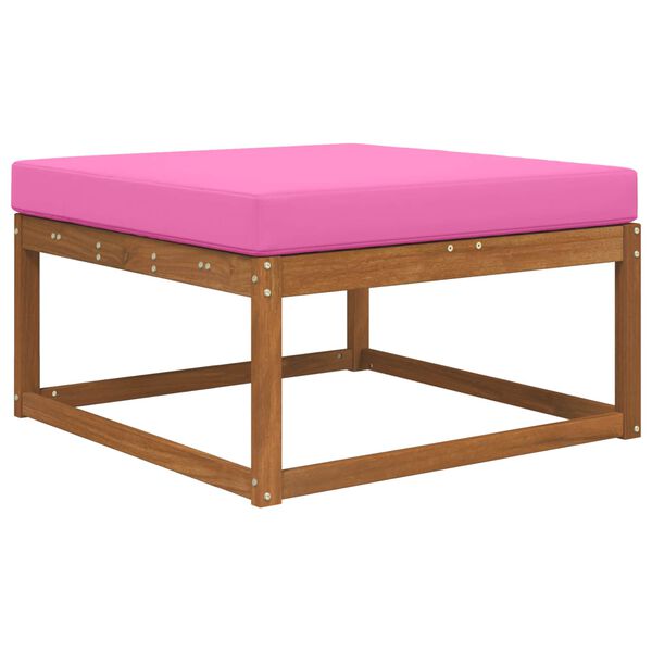 vidaXL Coj&iacute;n para sof&aacute; de exterior Rosa 80 x 80 x 8 cm Poli&eacute;ster