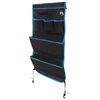 vidaXL Bolsa de almacenamiento Negro y azul 91 x 47,5 cm oxford