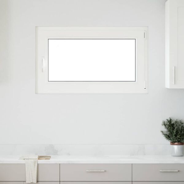 vidaXL Ventana de s&oacute;tano "RISOR" 100x70 cm oscilobatiente DIN derecha antracita