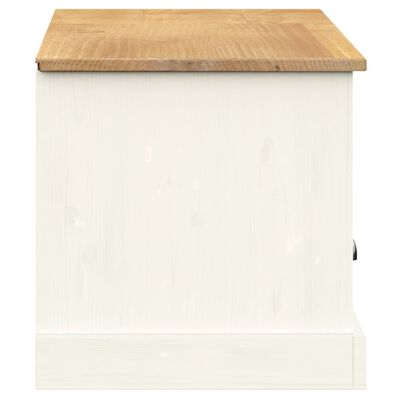vidaXL Mueble para TV VIGO madera maciza de pino blanco 156x40x40 cm