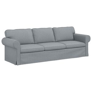 vidaXL Sof&aacute; Gris Claro 245 x 82 x 80 cm tela