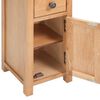 vidaXL Mueble de esquina de madera de roble maciza 26x26x94 cm