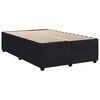 vidaXL Cama box spring con colch&oacute;n terciopelo negro 120x200 cm