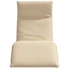 vidaXL Tumbona plegable beige 175x54x8,5 cm Tejido Oxford