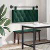 vidaXL Cabecera Colgante Verde oscuro 110 x 55 x 7 cm Terciopelo