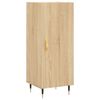 vidaXL Aparador de madera contrachapada roble Sonoma 34,5x34x180 cm