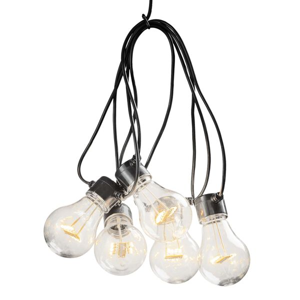 KONSTSMIDE Luces de fiesta con 20 l&aacute;mparas transparentes extra c&aacute;lidas