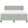 vidaXL Cama tipo Box Spring Gris Claro 190 x 140 cm Poli&eacute;ster
