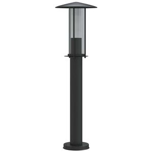 vidaXL L&aacute;mpara de suelo de exterior acero inoxidable negro 60 cm