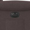 vidaXL Sill&oacute;n el&eacute;ctrico reclinable elevable de tela marr&oacute;n oscuro