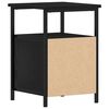 vidaXL Mesilla de noche roble negro 34x35,5x50 cm madera de ingenier&iacute;a