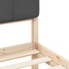 vidaXL Estructura de Cama con Cabecera Tapizada Gris oscuro