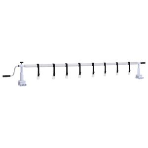 vidaXL Enrollacobertor de piscina con base de pl&aacute;stico