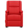 vidaXL Sill&oacute;n de masaje elevable cuero sint&eacute;tico rojo