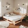 vidaXL Sof&aacute; cama extra&iacute;ble madera maciza de pino 2x(90x200) cm