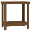 vidaXL Banco de trabajo madera maciza de pino marr&oacute;n miel 80x50x80 cm