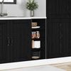 vidaXL Gabinete Base de Cocina Roble negro 30 x 44,5 x 81,5 cm