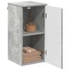 vidaXL Gabinete de Ba&ntilde;o con puerta Gris Concreto 30 x 31,5 x 61 cm