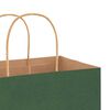 vidaXL Bolsas de papel con asas 50 uds verde 18x8x22 cm