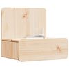 vidaXL Mesita de Noche Marrón 44 x 32,5 x 40 cm Madera maciza de pino