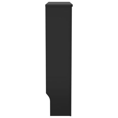 vidaXL Cubierta para radiador MDF negro 78 cm