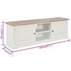vidaXL Mueble para TV de madera blanco 120x30x40 cm
