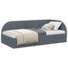 vidaXL Estructura de cama en esquina Gris oscuro 90 x 200 cm