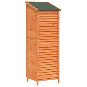vidaXL Cobertizo de Jard&iacute;n Marr&oacute;n 59 x 56 x 176 cm