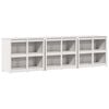 vidaXL Armario de cocina de exterior MEPPEL 3 uds. Blanco