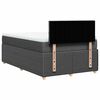 vidaXL Cama box spring con colchón tela gris oscuro 120x190 cm