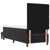 vidaXL Cama tipo Box Spring con colch&oacute;n Negro 80 x 200 cm Terciopelo