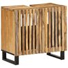 vidaXL Armario de lavabo para ba&ntilde;o madera maciza de mango 62x34x58 cm