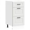 vidaXL Mueble bajo de cocina Porto madera contrachapada blanca