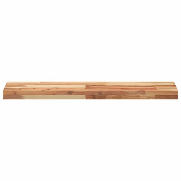 vidaXL Estante flotante madera acacia maciza acabado aceite 100x20x4cm