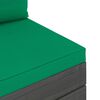 vidaXL Muebles de jard&iacute;n de palets 6 piezas cojines madera maciza pino