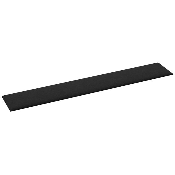 vidaXL Cabecero de Pared 12 pcs Negro 90 x 15 cm tela