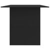 vidaXL Mesa de comedor de madera de ingenier&iacute;a negro 180x90x76 cm