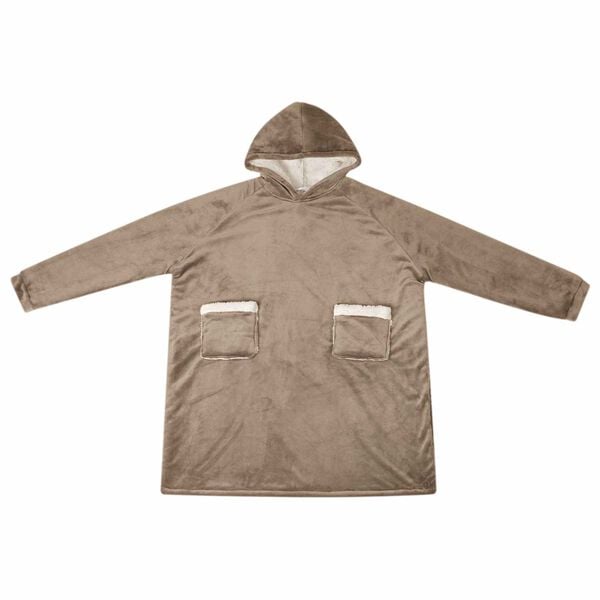 vidaXL Sudadera manta Camel s Forro Polar y Franela