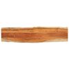 vidaXL Tablero rectangular madera de acacia borde vivo 160x40x3,8 cm