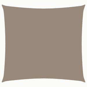 vidaXL Toldo de vela cuadrado tela Oxford gris taupe 2,5x2,5 m
