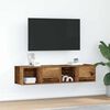 vidaXL Muebles de TV 2 uds 60x31x25,5 cm Madera ingeniería envejecida