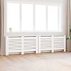 vidaXL Cubiertas para radiador 2 unidades MDF blanco 152x19x81,5 cm