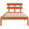 vidaXL Estructura de cama Marr&oacute;n 90 x 190 cm Madera maciza de Pino